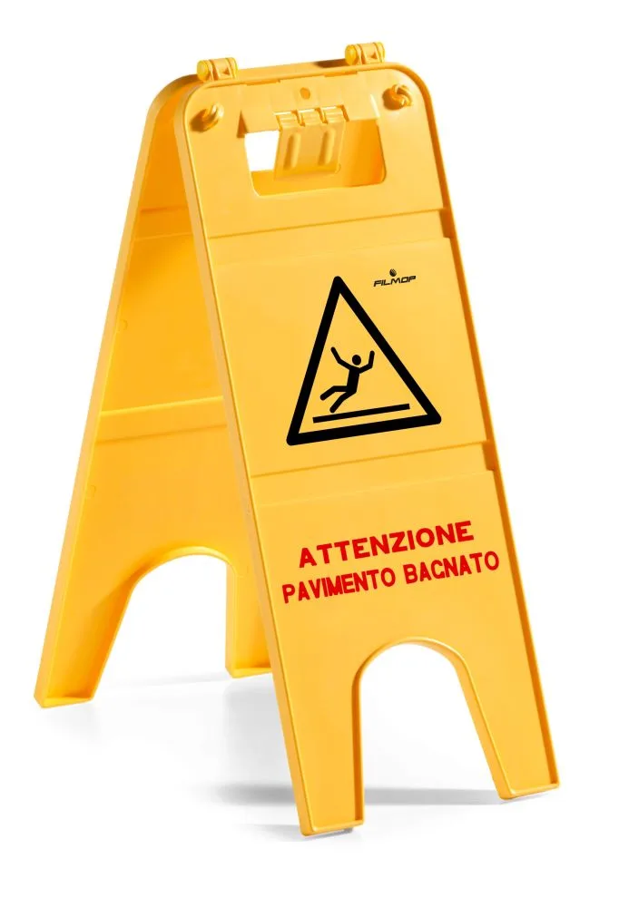 FILMOP 8614 Sinjal plastike lajmeruese per dysheme te lagësht