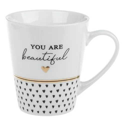Filxhan i bardhe me zemra you are beautiful 10.2x9 360ml