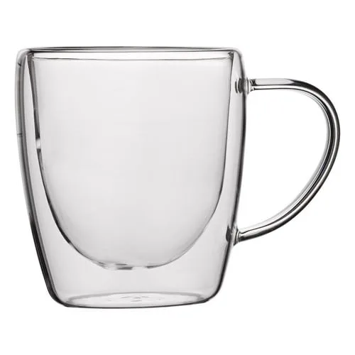 Filxhan qelqi me mur të dyfishtë transparent 330ml