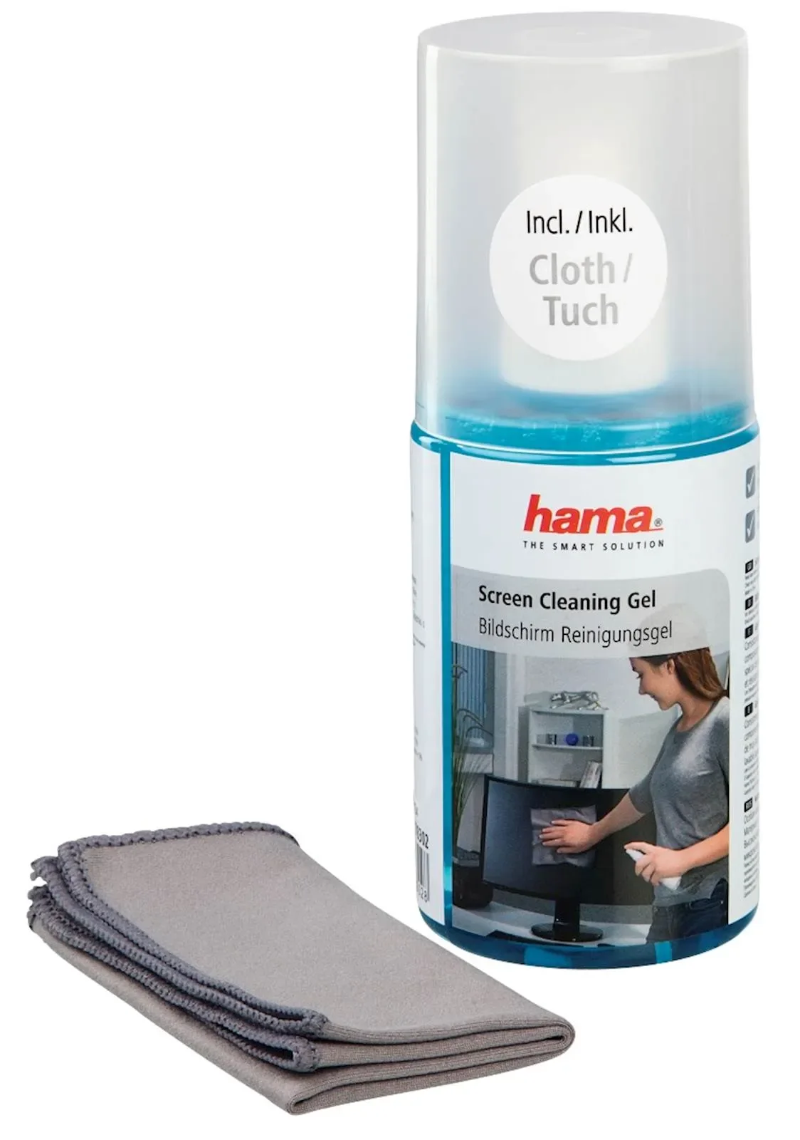 Gel za ciscenje displeja Hama sa krpicom 200ml