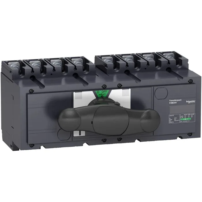 Ndërprerës 1-0-2 4p 200A për Gjenerator dhe Rrjet Schneider Compact INS250 – 200 A