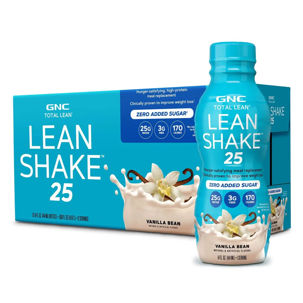 GNC Lean Shake 25 RTD Vanilla Bean protein shake meal replacement