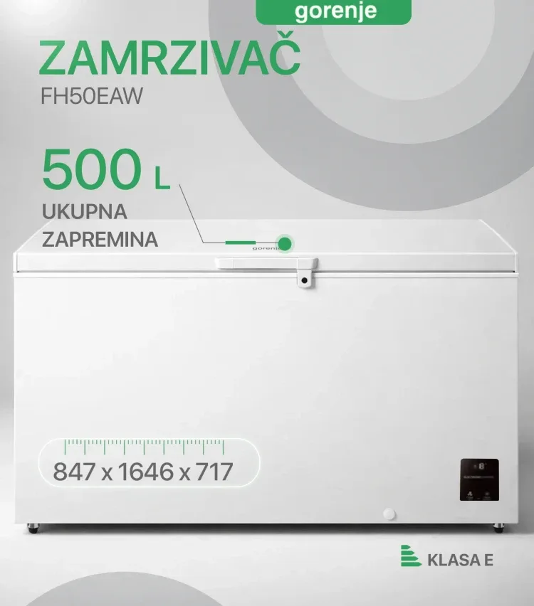 Gorenje FH50EAW Horizontalni zamrzivač, 500l | best price