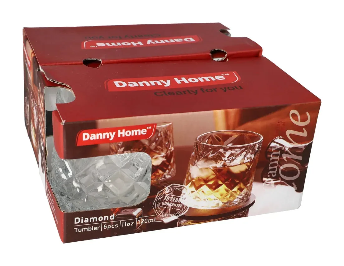 Gote Whisky me Rrotullim Diamanti / 4 cope / 320ml
