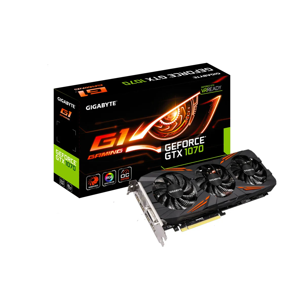 GPU Geforce Gigabite GTX 1070 8GB - R&R Computer Services
