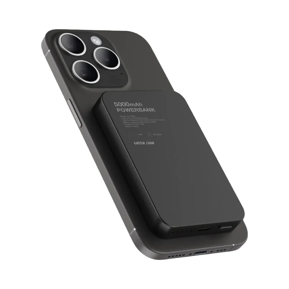 Green Lion GL-MAG 5 5000mAh Power Bank Black