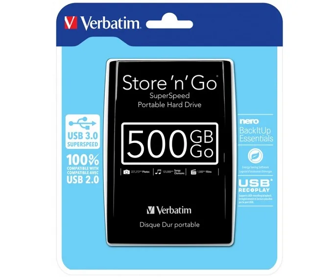 Hard Disk i jashtem Verbatim 500 GB