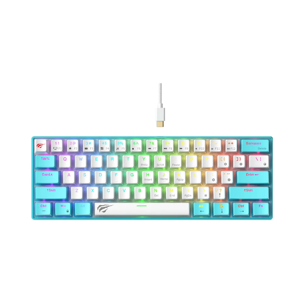 HAVIT Gaming Mechanical Keyboard KB903L Blue White