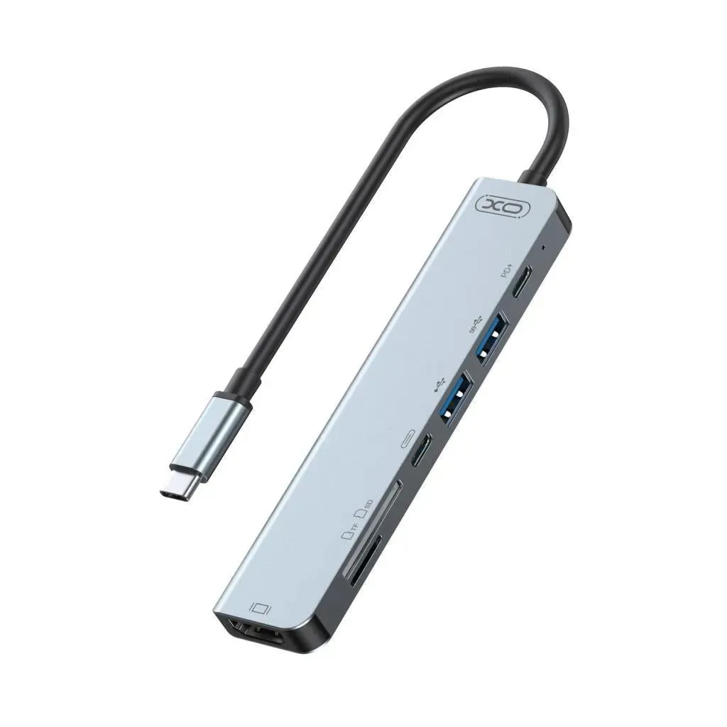 Hub XO HUB008 USB Type-C Multi-hub 7in1