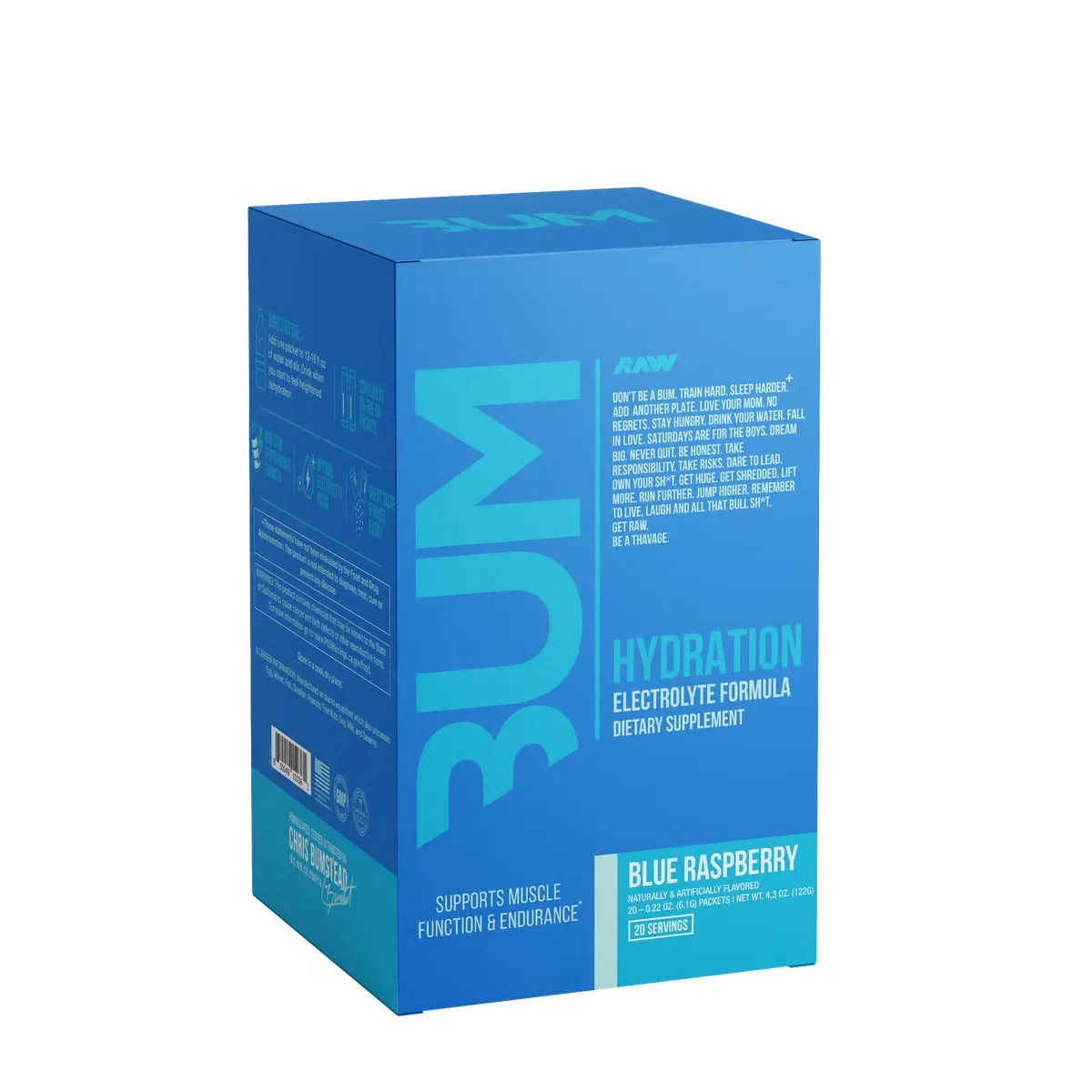 Hydration Electrolyte Formula Blue Raspberry hidratim me elektrolite dhe vitamina