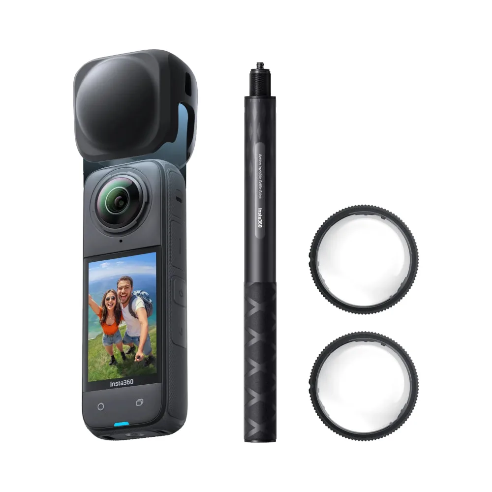 Insta360 X4 360° 8K Camera Snowboard Bundle