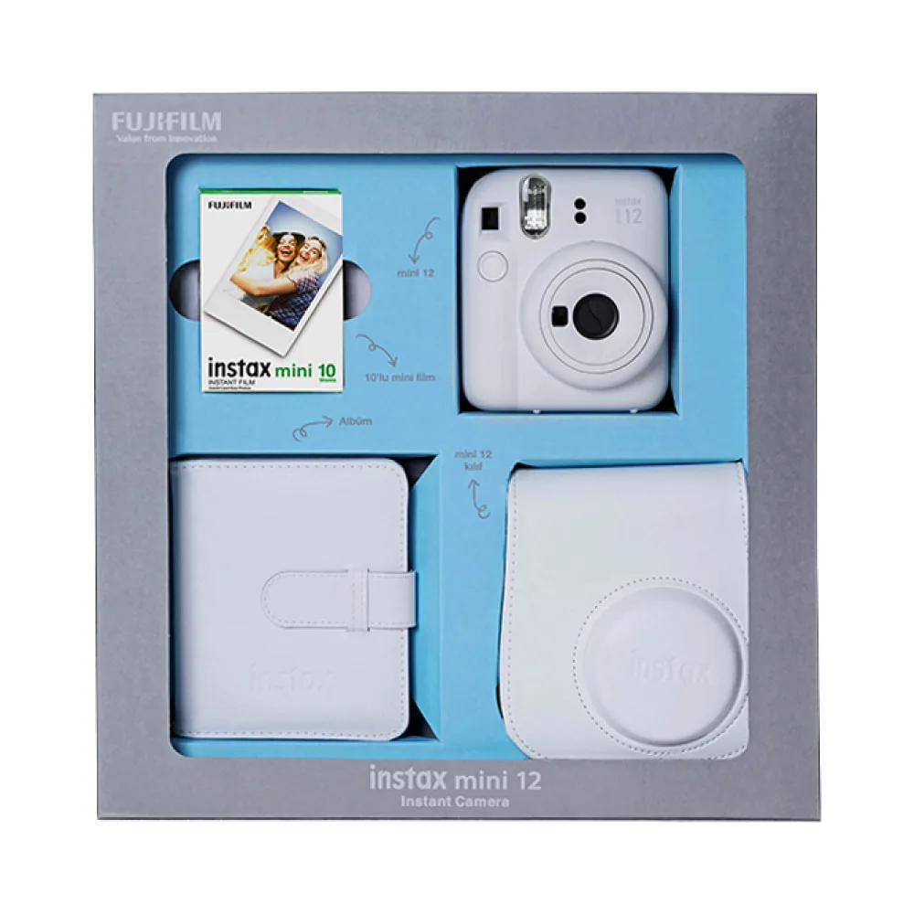 Instax Mini 12 Box Clay White
