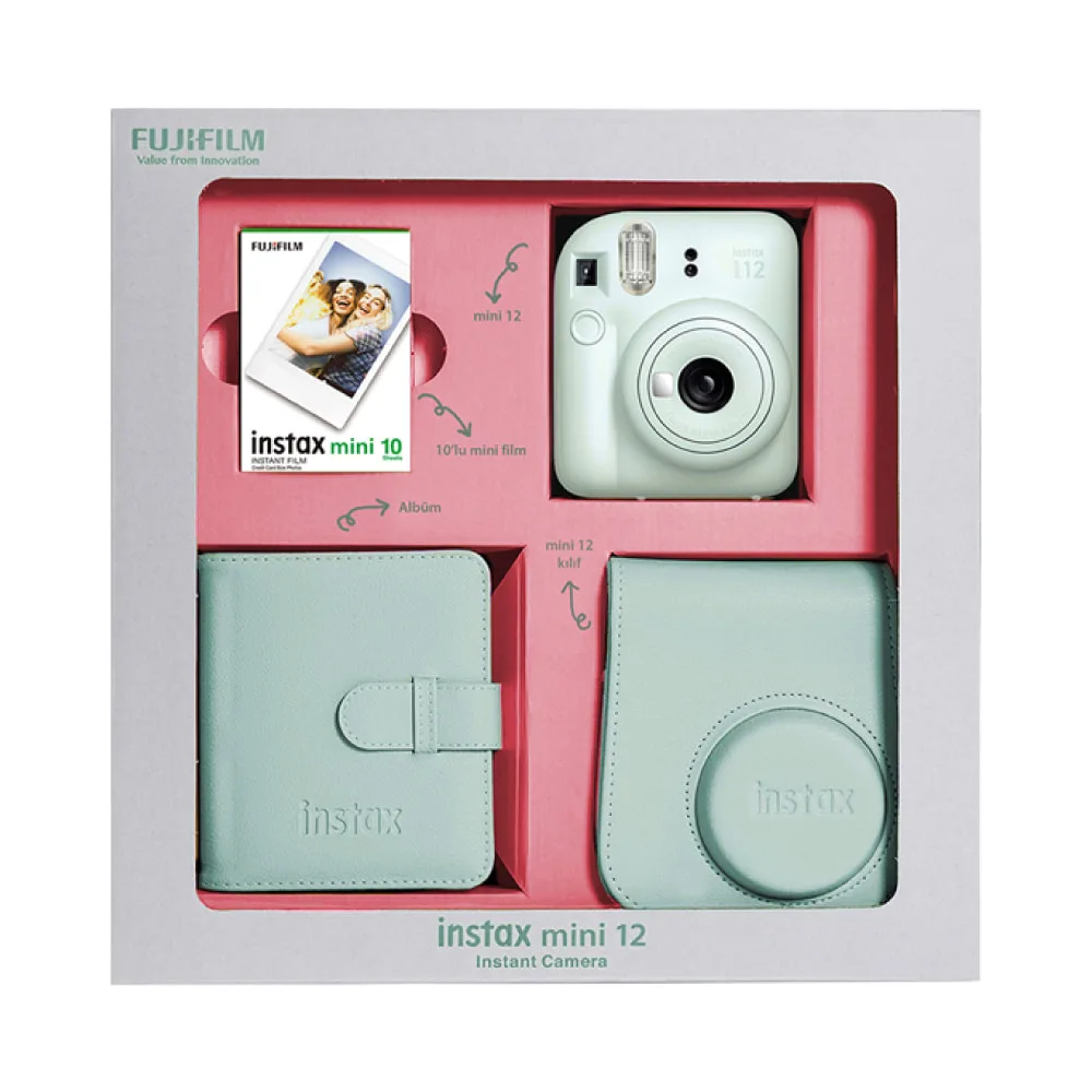 Instax Mini 12 Box Mint Green