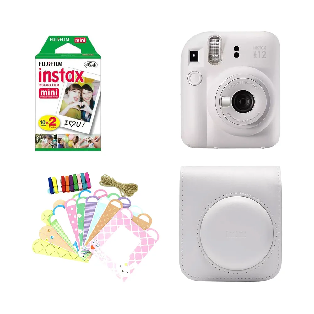 Instax Mini 12 Moments Forever Box Clay White