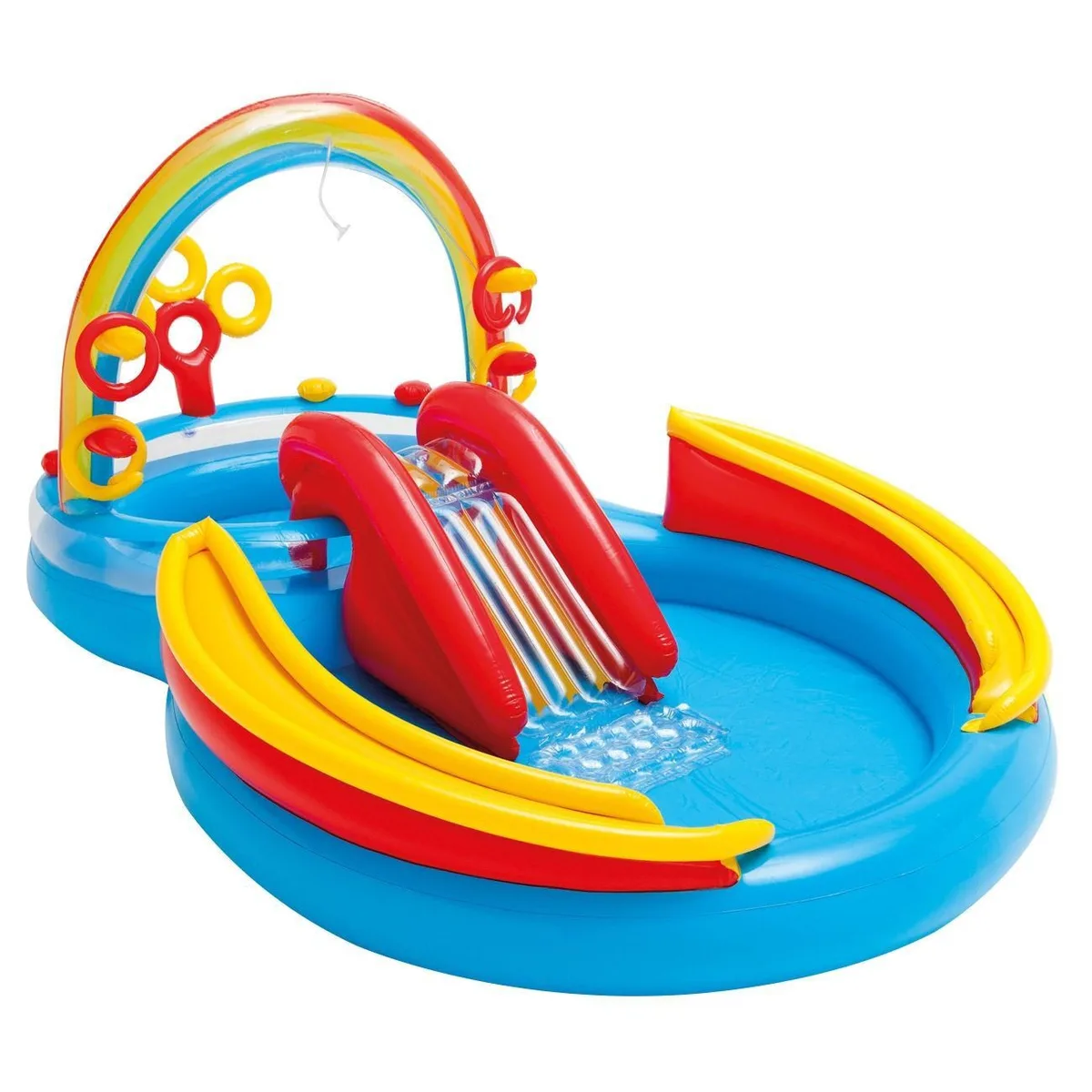 Pishinë Me Rrëshqitëse Spërkatëse Uji & Aksesore Për Fëmijë ''Intex'' 2.97x1.93x1.35 M