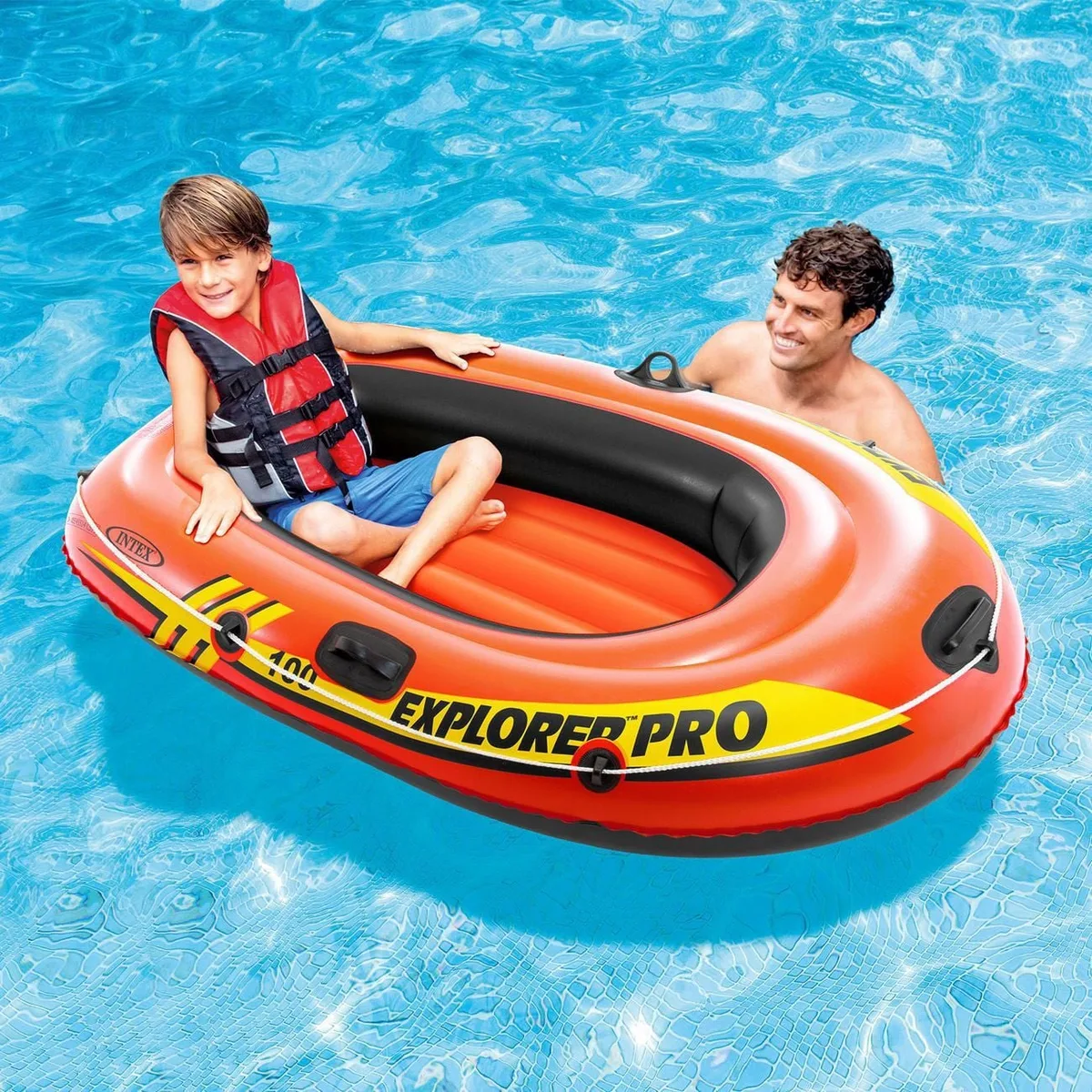 Varkë Me Fryrje E Kuqe Explorer Pro ''Intex'' Për 1 Person 160x94x29 Cm