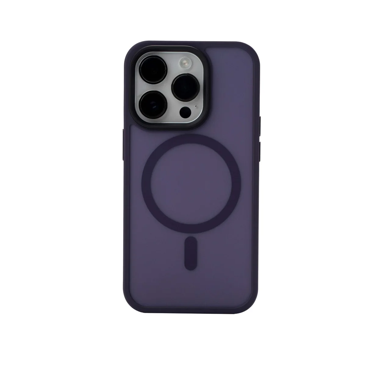 iStorm essentials iPhone 15 Pro Magnetic Silicone Case Deep Purple