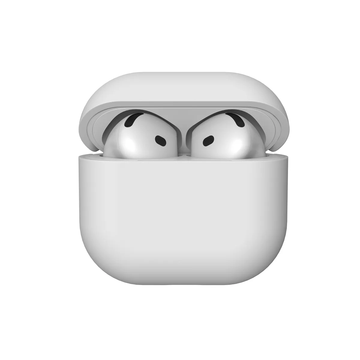 iStorm essentials Silicone Case for AirPods 4th Gen - Light Gray