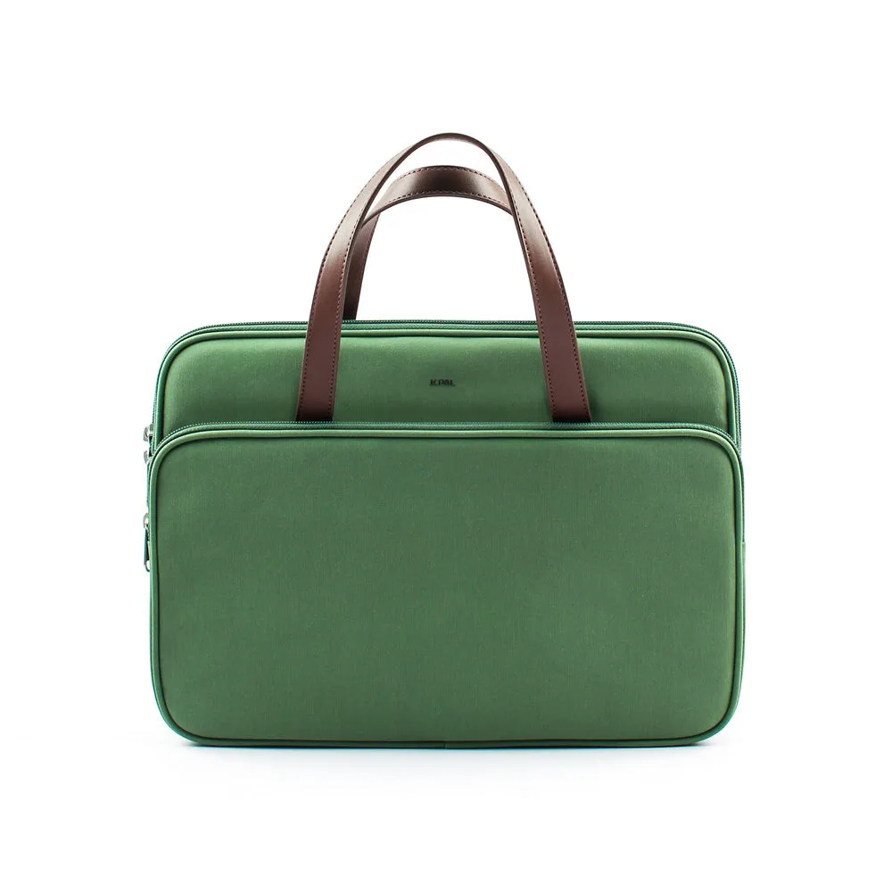 JCPal Milan Briefcase, 13"/14" Olive