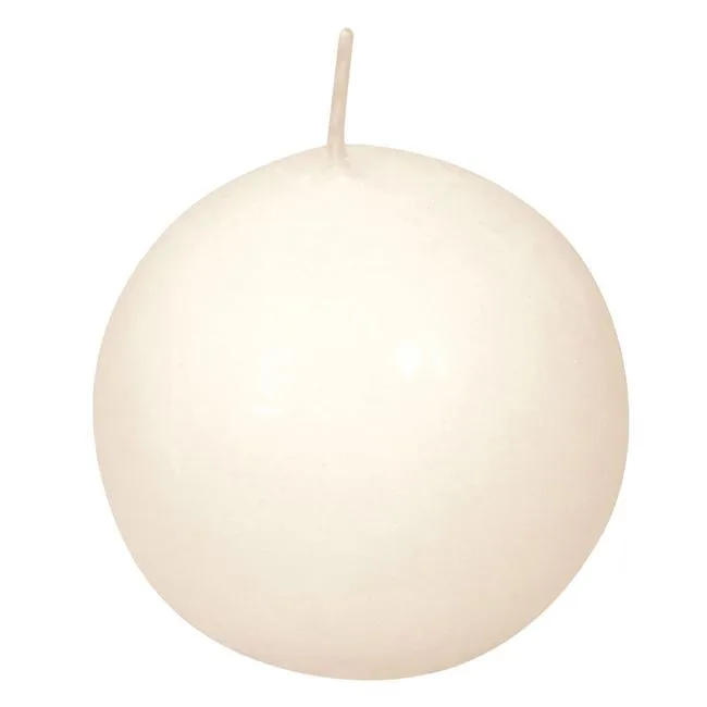 Vanilla Scented Cream Ball-Shaped Aromatic Candle 5 cm