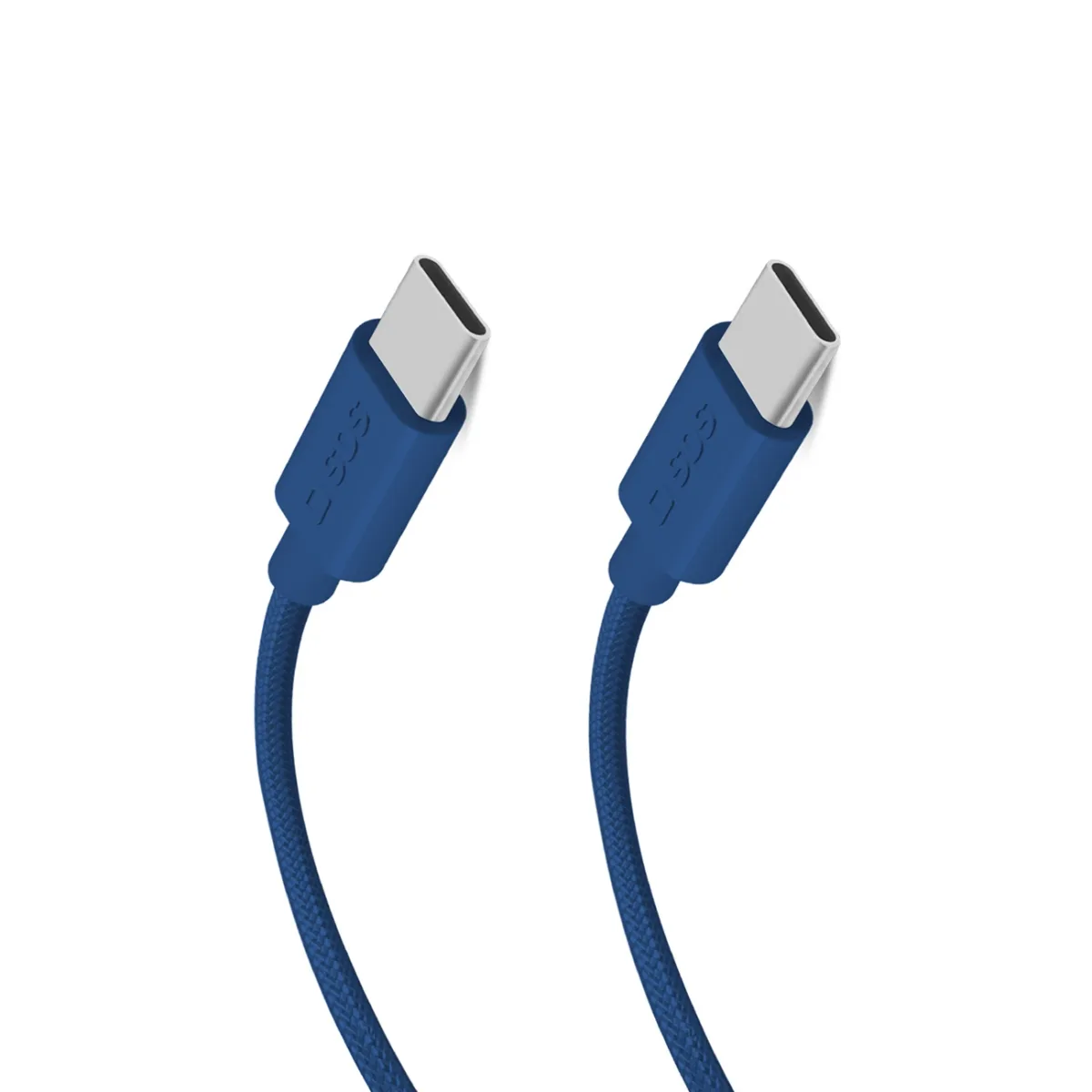 Kabell Celulari SBS Type C to Type C 1.5M fabric Blue TECABLETISSUETCCB