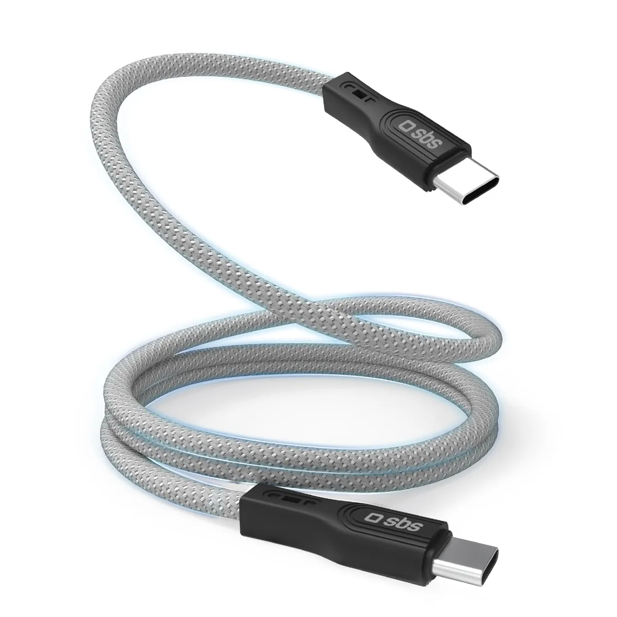 Kabell Celulari SBS Type C to Type C 1M Magnetic Gray TECABLETCCMAG