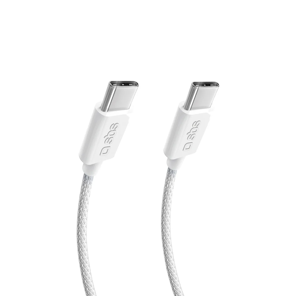 Kabell Celulari SBS Type C to Type C 240W 1M fabric White TECABLETISSUETCC40GB