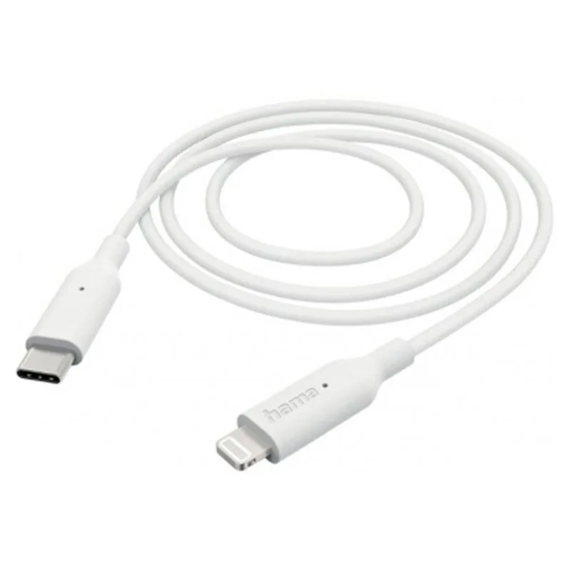 Kabell HAMA USB-C - Lightning 1M WHITE 00201598
