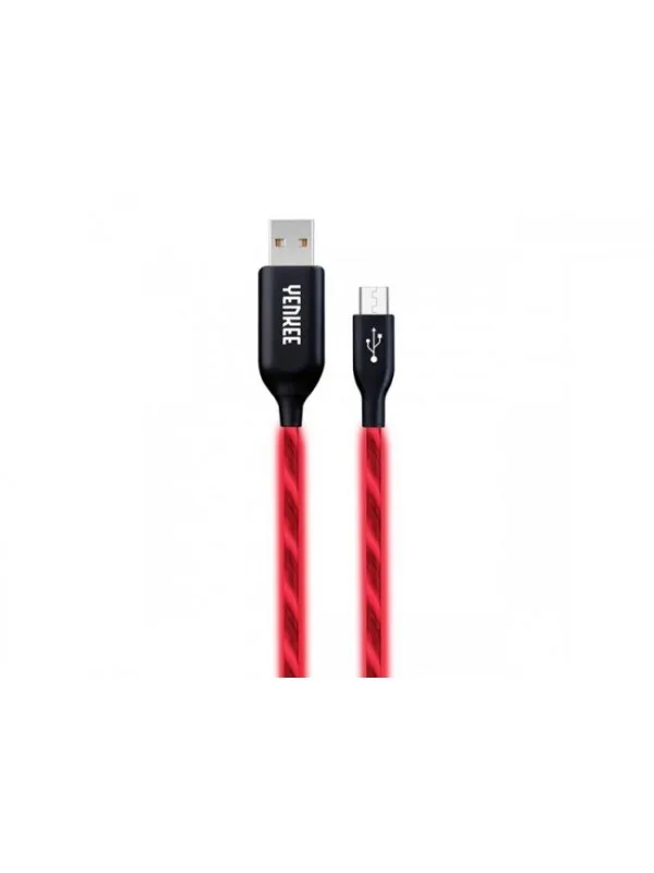 Kabell Karikimi LED USB MICRO 1 M YCU 231 RD RED