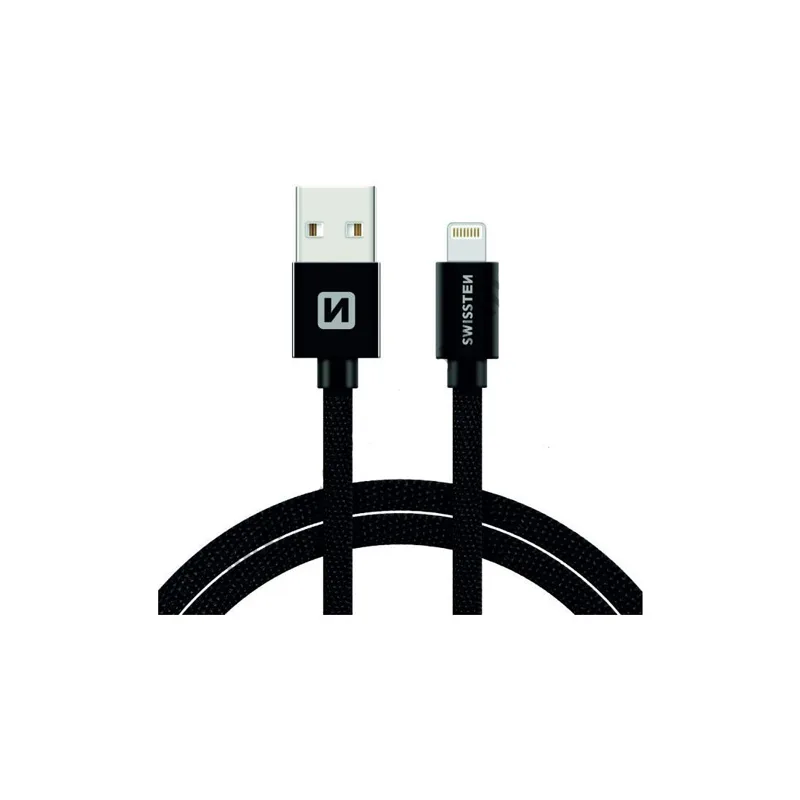 Kabell Swissten LIGHT 1.2M Black