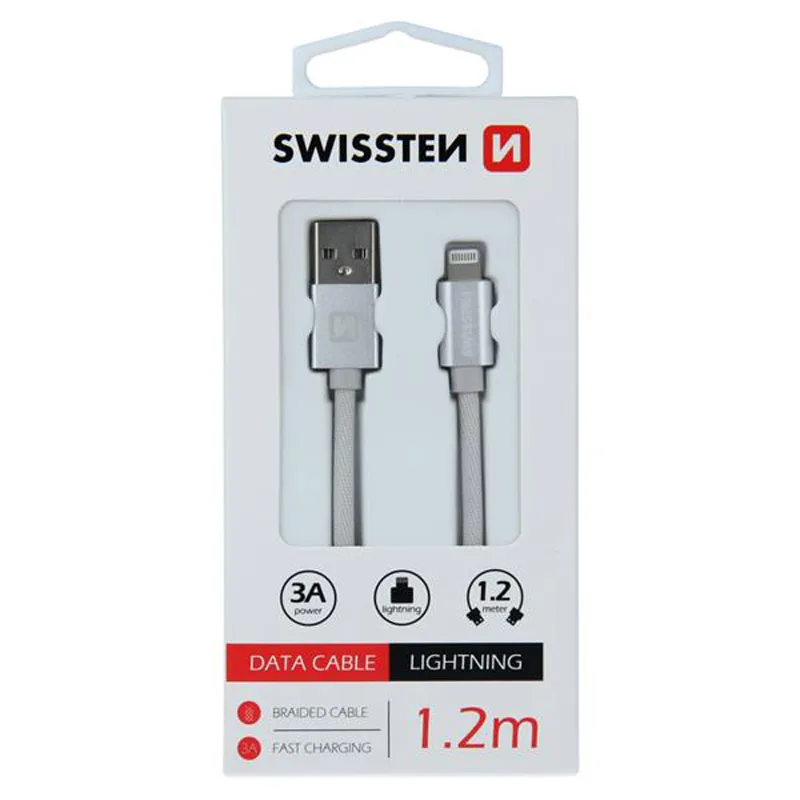 Kabell Swissten LIGHT 1.2M Silver