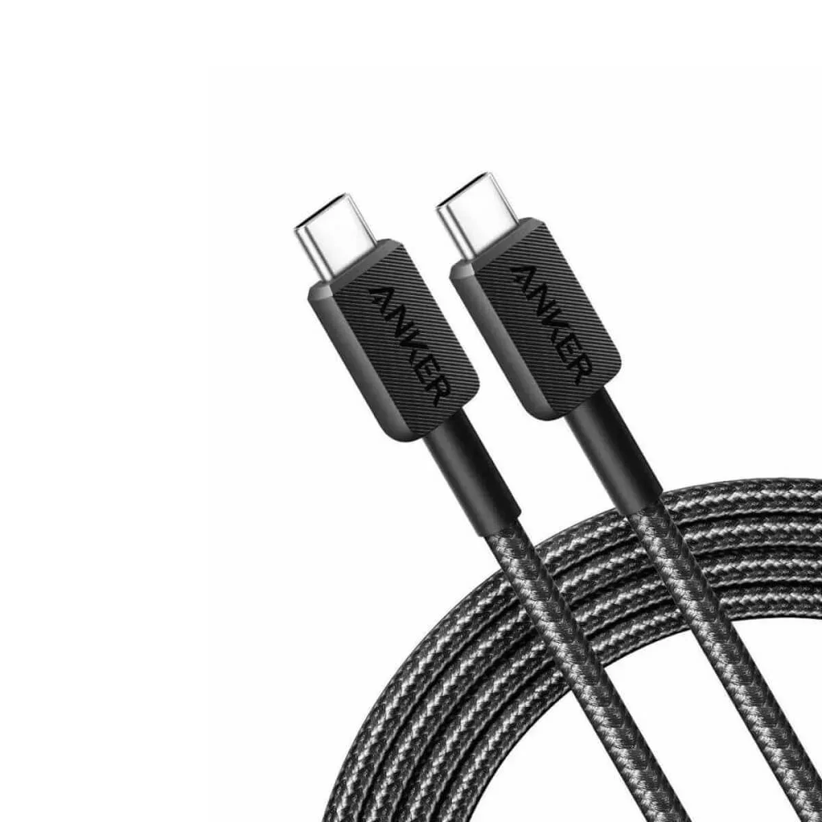 Kabl Anker USB-C na USB-C 3ft pleteno bijeli