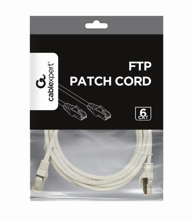 Kabllo GEMBIRD FTP Cat6 Patch Cord, Gri, 5 m (PP6-5M)