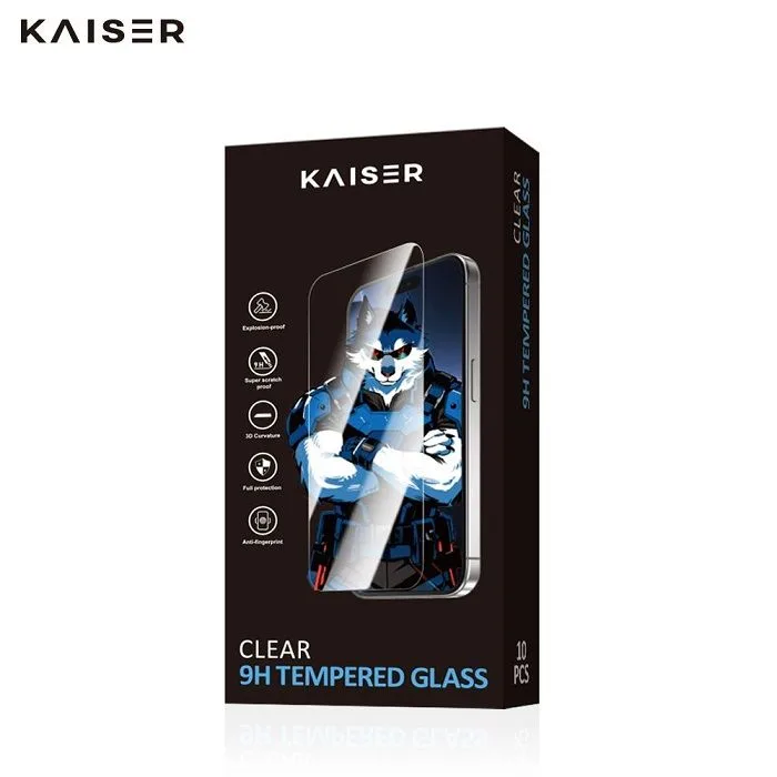 Kaiser KAISER 9H Tempered Clear Glass Black