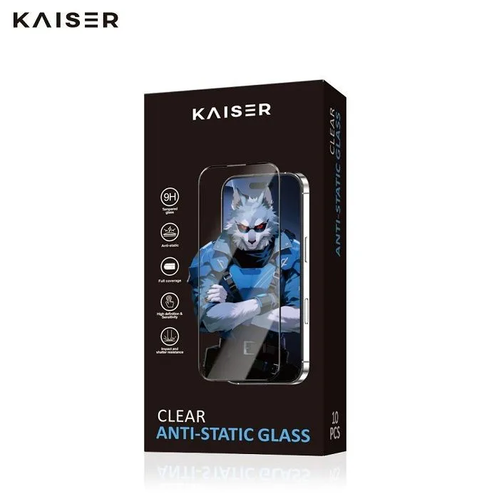 Kaiser KAISER Anti-Static Clear Glass Black