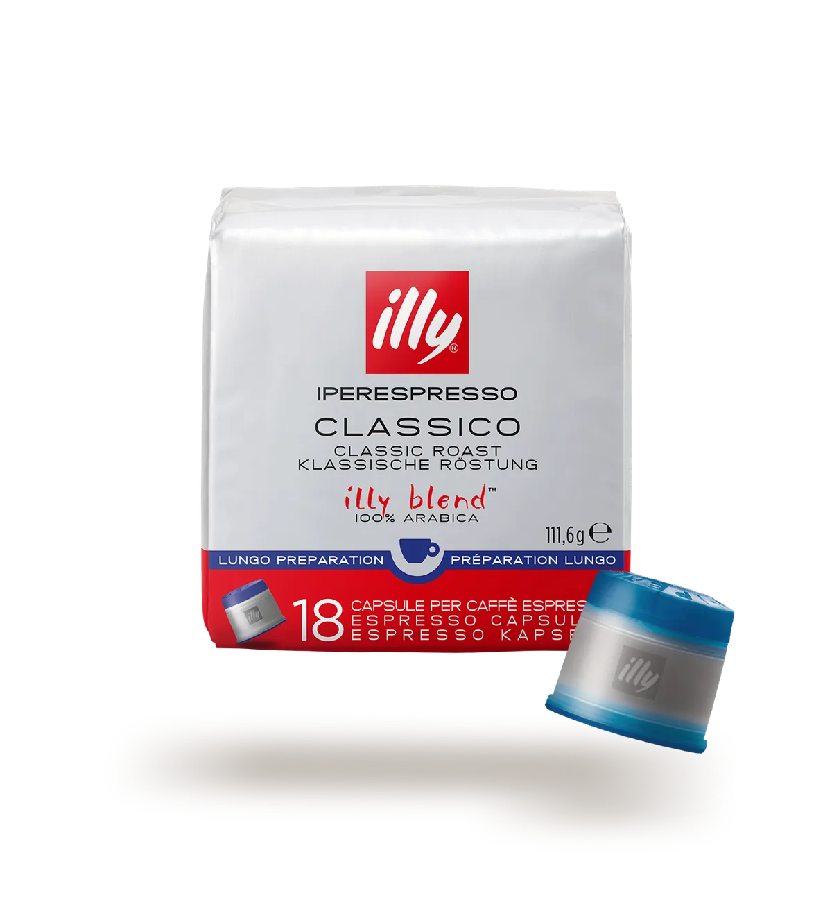 Kapsula Kafe Illy Lungo Iperespresso 18 Copë 100% Arabica