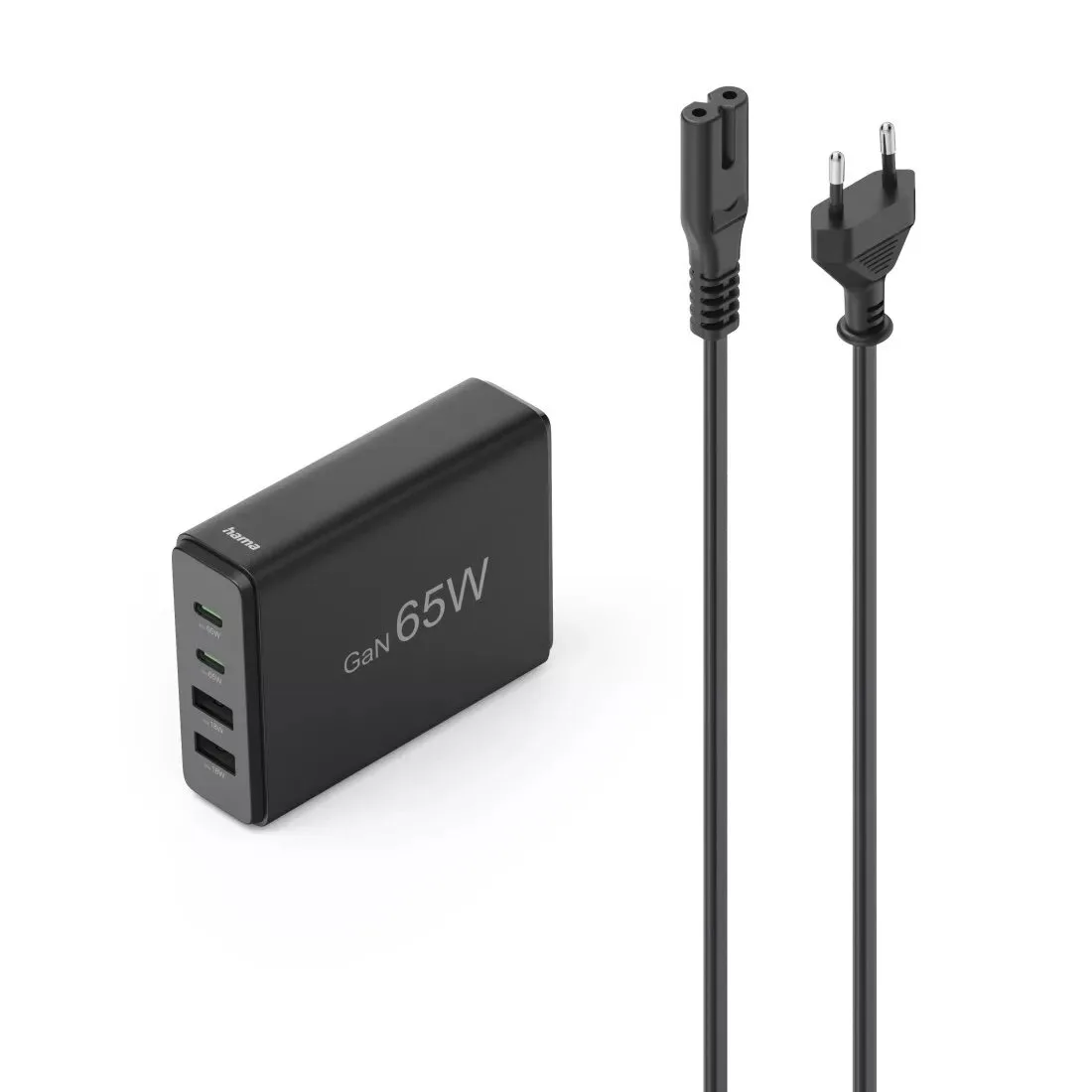 Karikues HAMA 4 PORTS GaN 2xUSB-C, 2xUSB-A, PD,65W