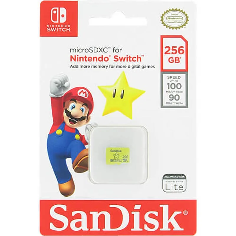 KARTE Memorie Sandisk Nintendo Switch 256GB