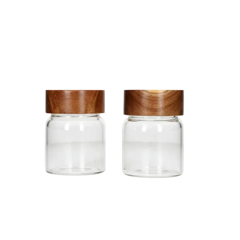 Kavanoz Konservimi / 340ml / 6.5*6.5*9cm / Qelq - Kapak Dru