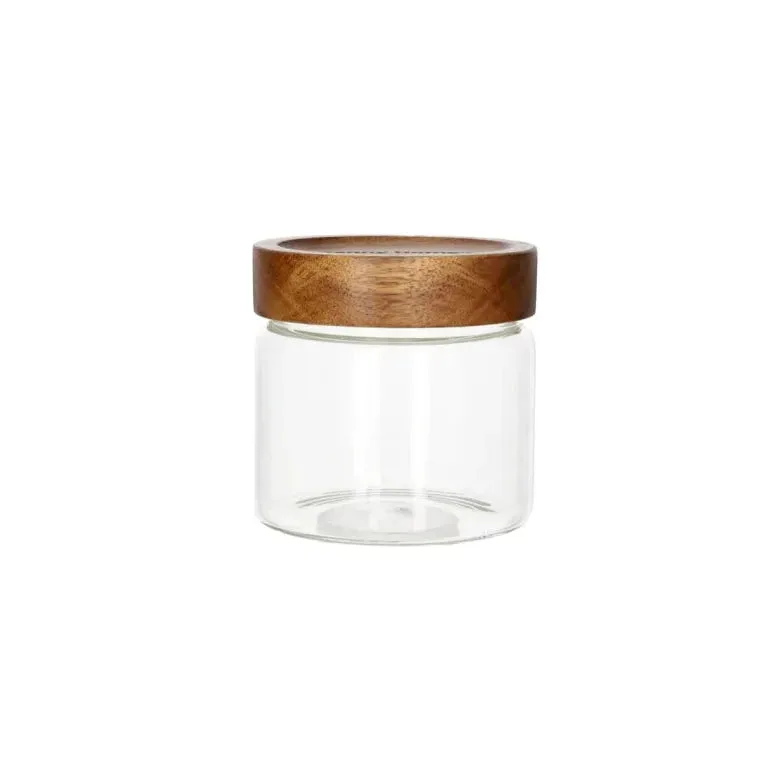 Kavanoz Konservimi / 600ml / 10*10*10cm / Qelq - Kapak Dru