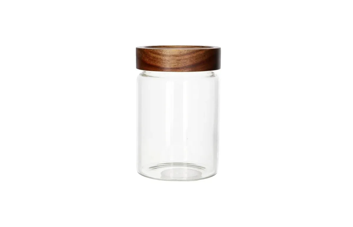 Kavanoz Konservimi / 900ml / 10*10*15cm / Qelq - Kapak Dru
