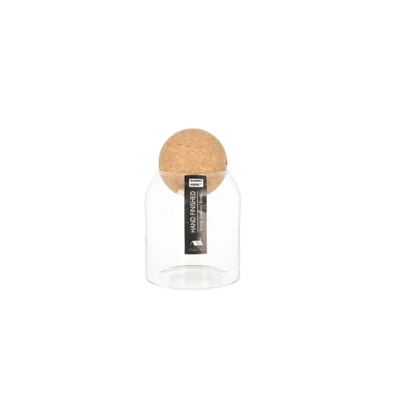 Kavanoz Konservimi / 9x10cm / 500ml / Xham Transparent / Kapak Sferik