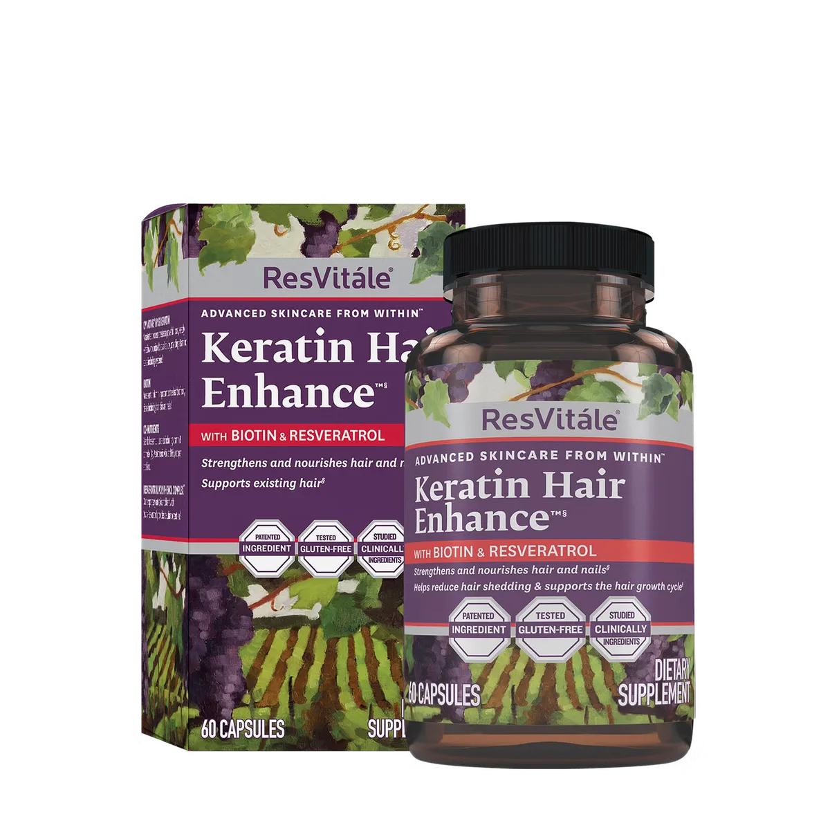 Keratin Hair Enhance Cynatine HNS me biotinë për flokë dhe thonj të fortë