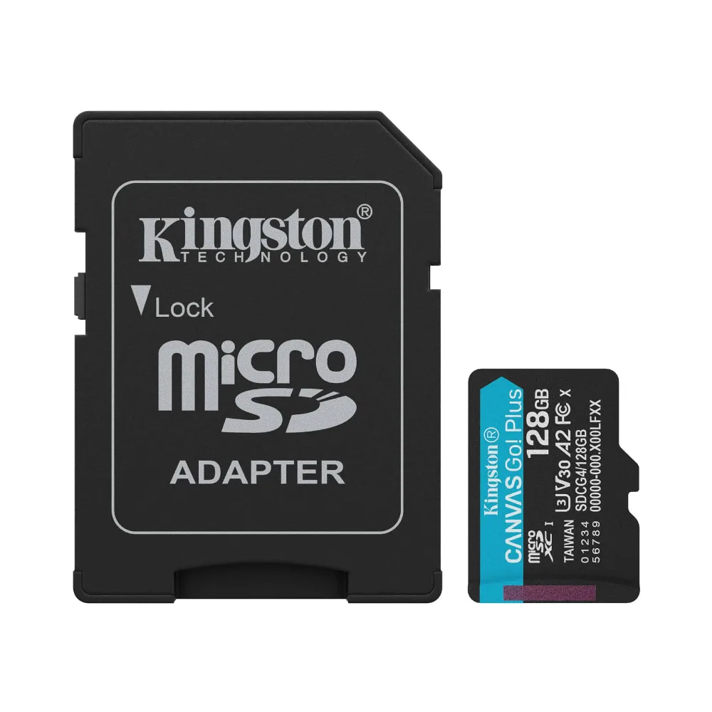Kingston Canvas Go! Plus microSD Memory Card 128GB