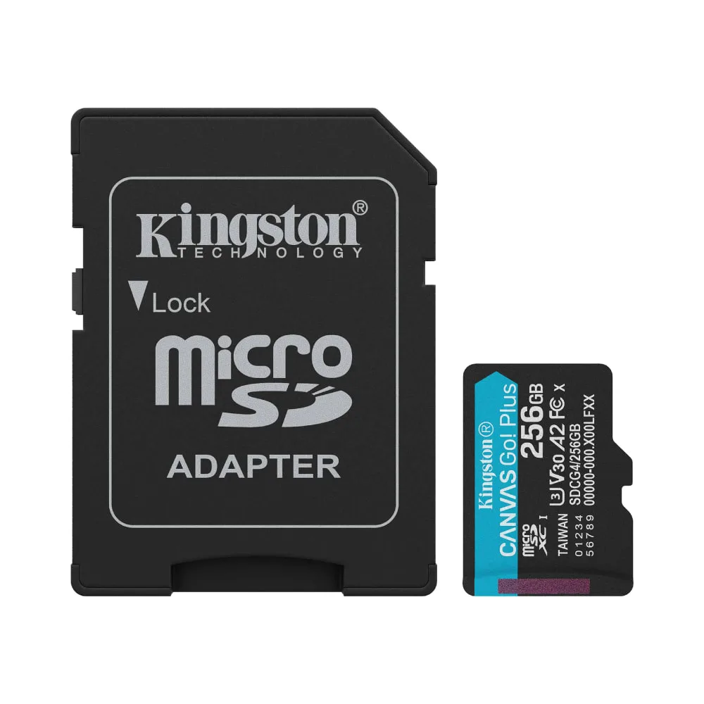 Kingston Canvas Go! Plus microSD Memory Card 256GB