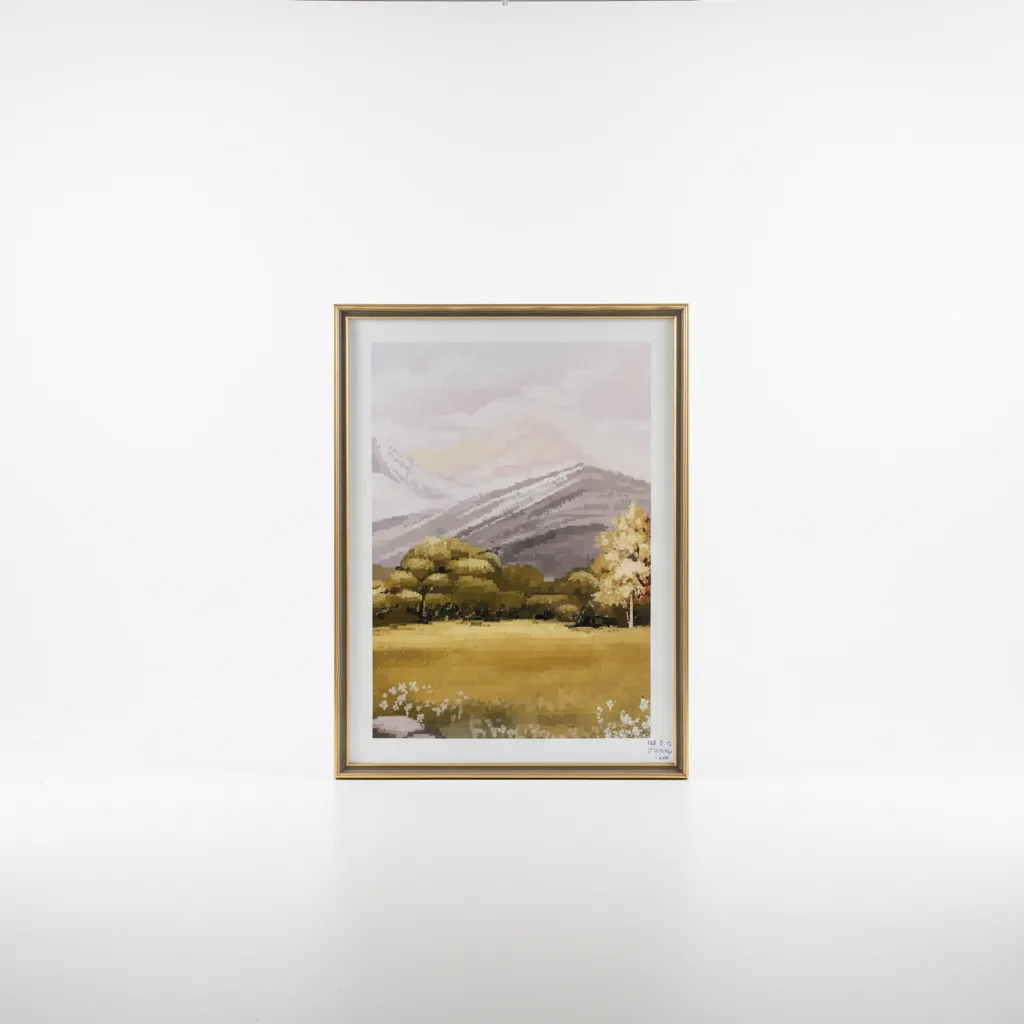 Kornize dekorative me peisazh malor-PS me efekt ari 60x80cm