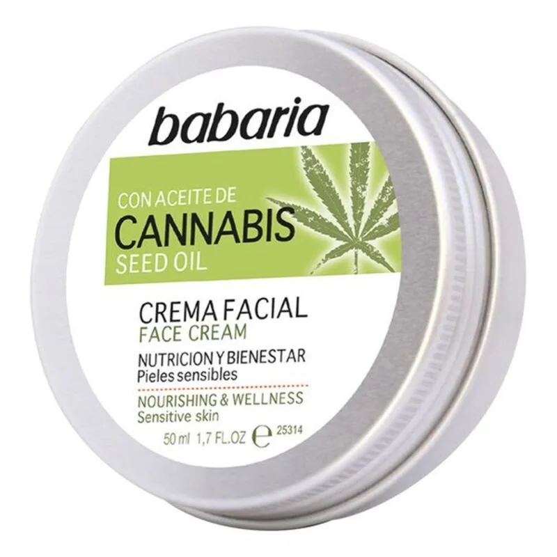 Krem ushqyes për fytyrën Cannabis Babaria (50 ml)