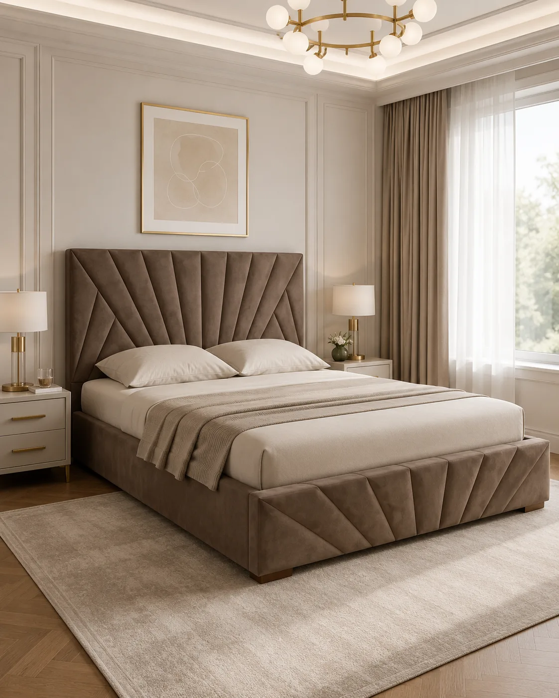 Krevat Aria Brown – Tek 90x190 & Dopio 160x190 + Zgare Krevati