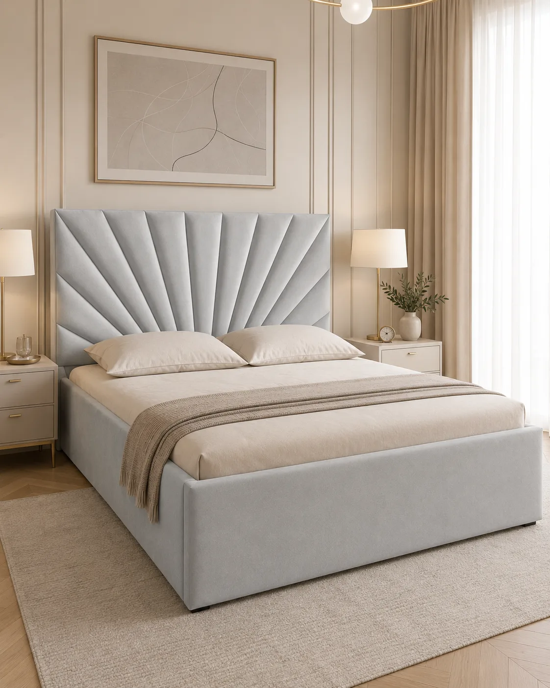 Krevat Aurora Silver – Tek 90x190 & Dopio 160x190 + Zgare Krevati