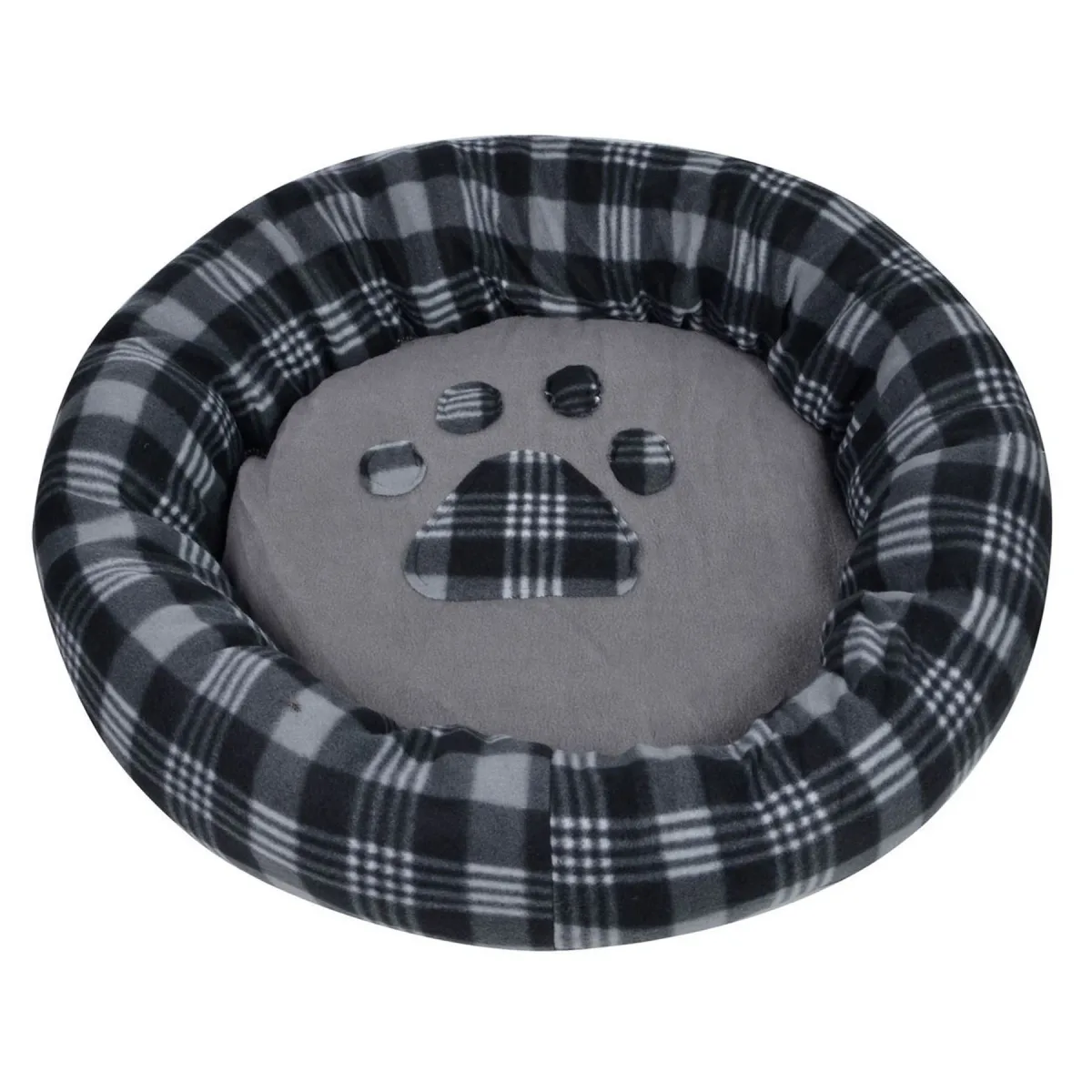 Krevat Qeni Gri 60cm Rrumbullak
